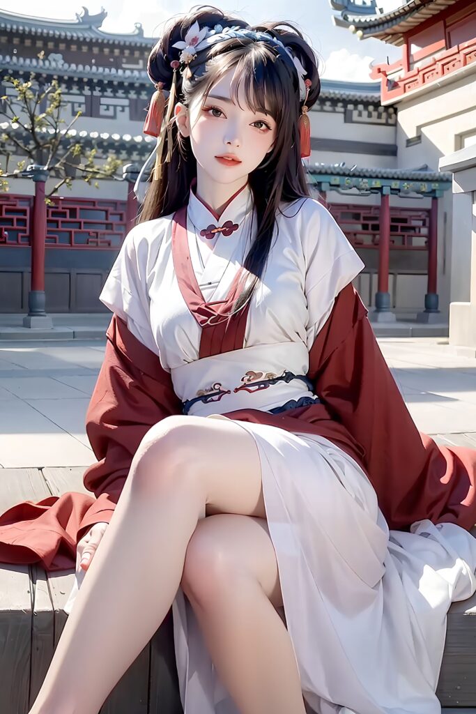 白到发光的国风小姐姐