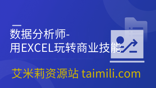 数据分析师-用EXCEL玩转商业技能